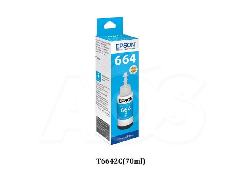 Epson T664 Cyan Ink Bottle 70ml