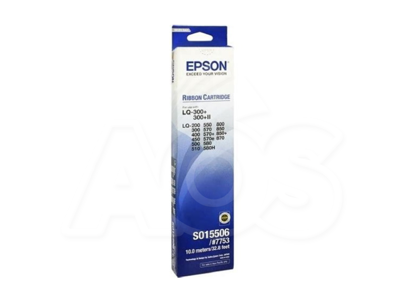 Epson S015506/#7753 Ribbon Cartridge Black