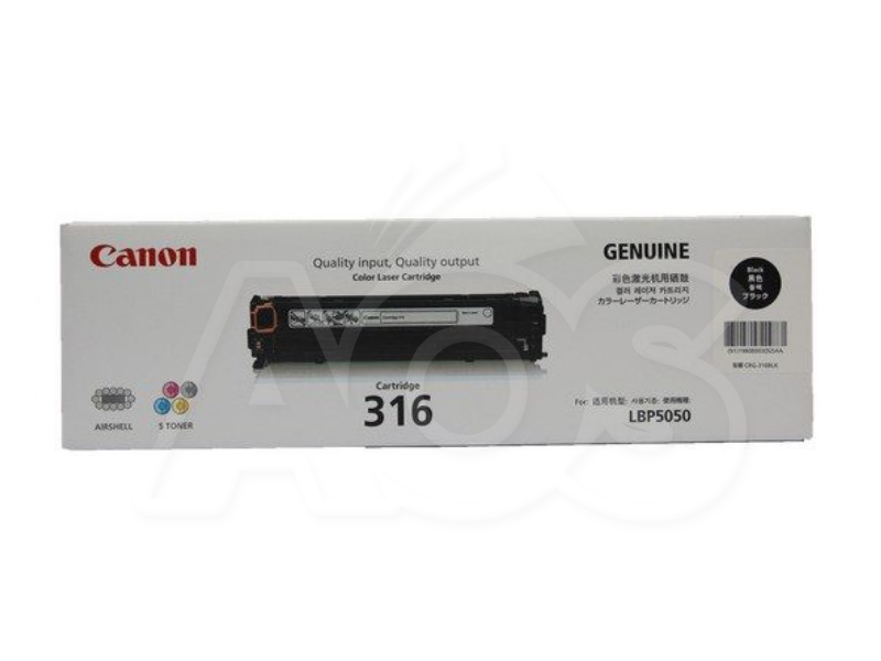 Canon 316 Black Original Toner Cartridge