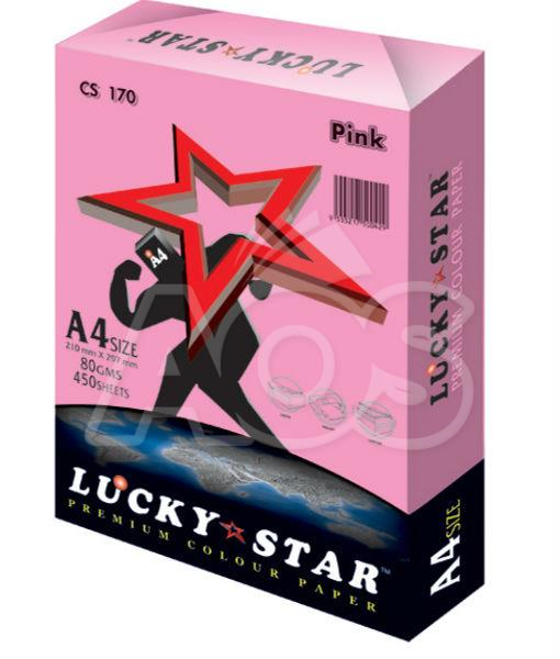 Lucky Star A4 80GSM Pink CS170
